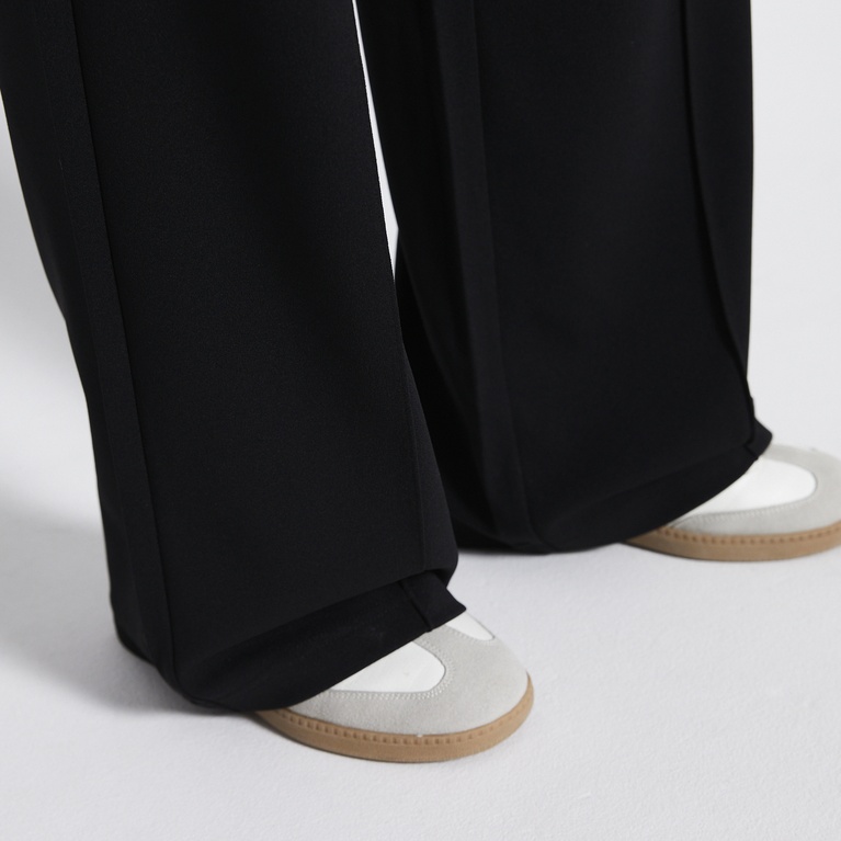 High waist wide dress pants "Tania" Black